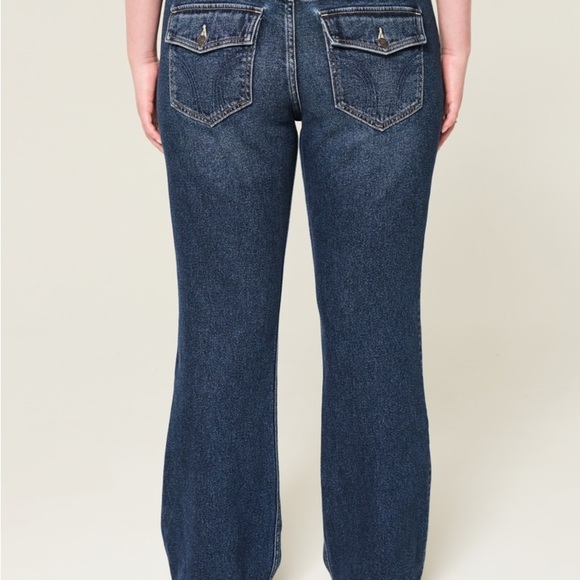Hollister Low-Rise Dark Wash Bootcut Jeans - Picture 3 of 14